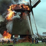 6 maart 1999. molen c in brand alkmaar. foto martin mooij